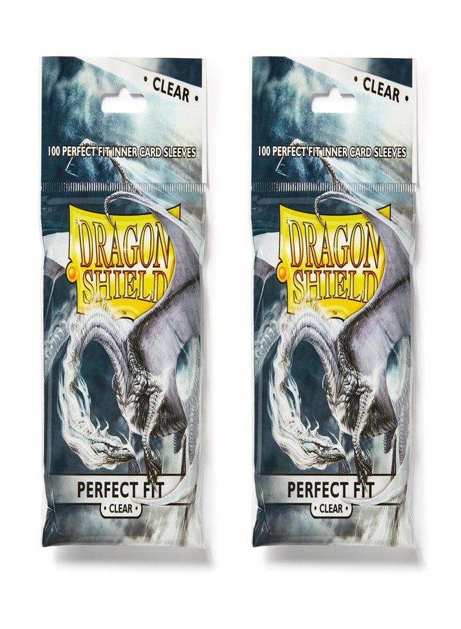 Dragon Shield 100 Standard Size Clear Sleeves (2 Packs) - Image 1